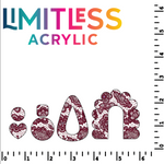 P1396 | Burgundy Lace Large Pattern Acrylic Sheets