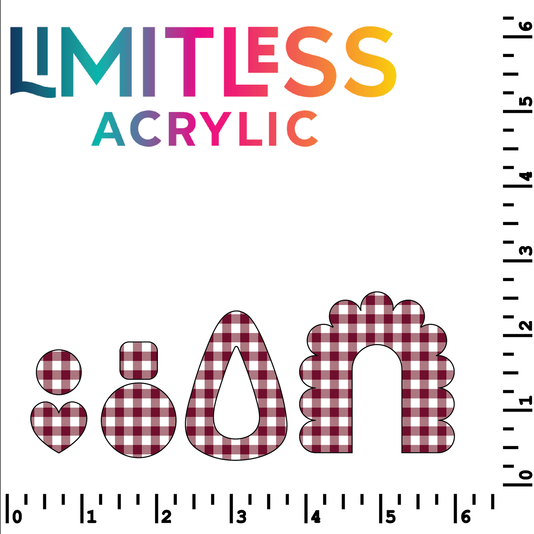 P1250 | Burgundy Plaid Pattern Acrylic Sheets