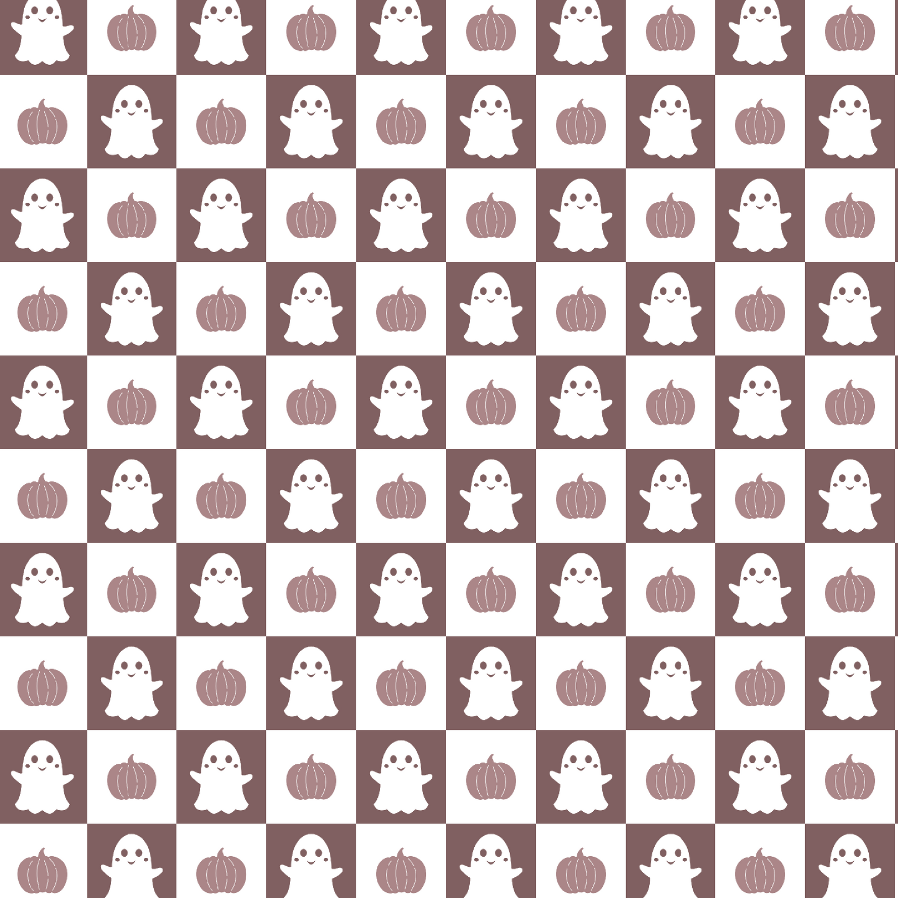 P1251 | Checkered Ghosts & Pumpkins Pattern Acrylic Sheets