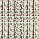 P0274 | Cowboy Christmas Pattern Acrylic Sheet
