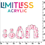 P1403 | Cowgirl Clipart Pink Pattern Acrylic Sheets