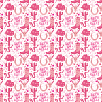 P1403 | Cowgirl Clipart Pink Pattern Acrylic Sheets