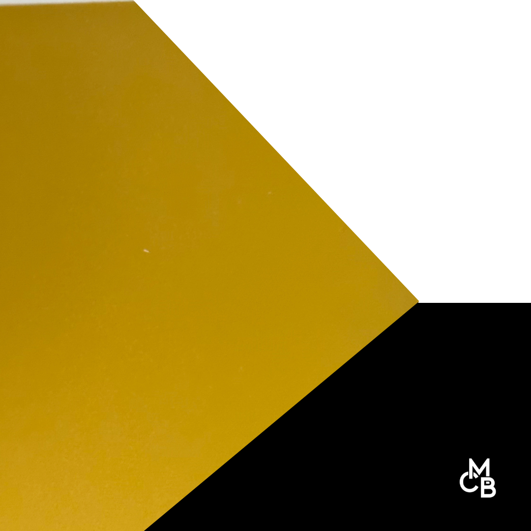Craft Plastic -Gold Metallic - Diode Laser Cutting 
