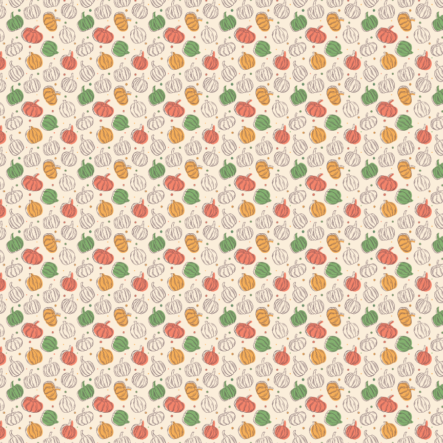 P0280 | Creme Pumpkins Pattern Acrylic Sheets