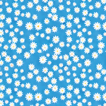 P1405 | Daisies on Blue Pattern Acrylic Sheets