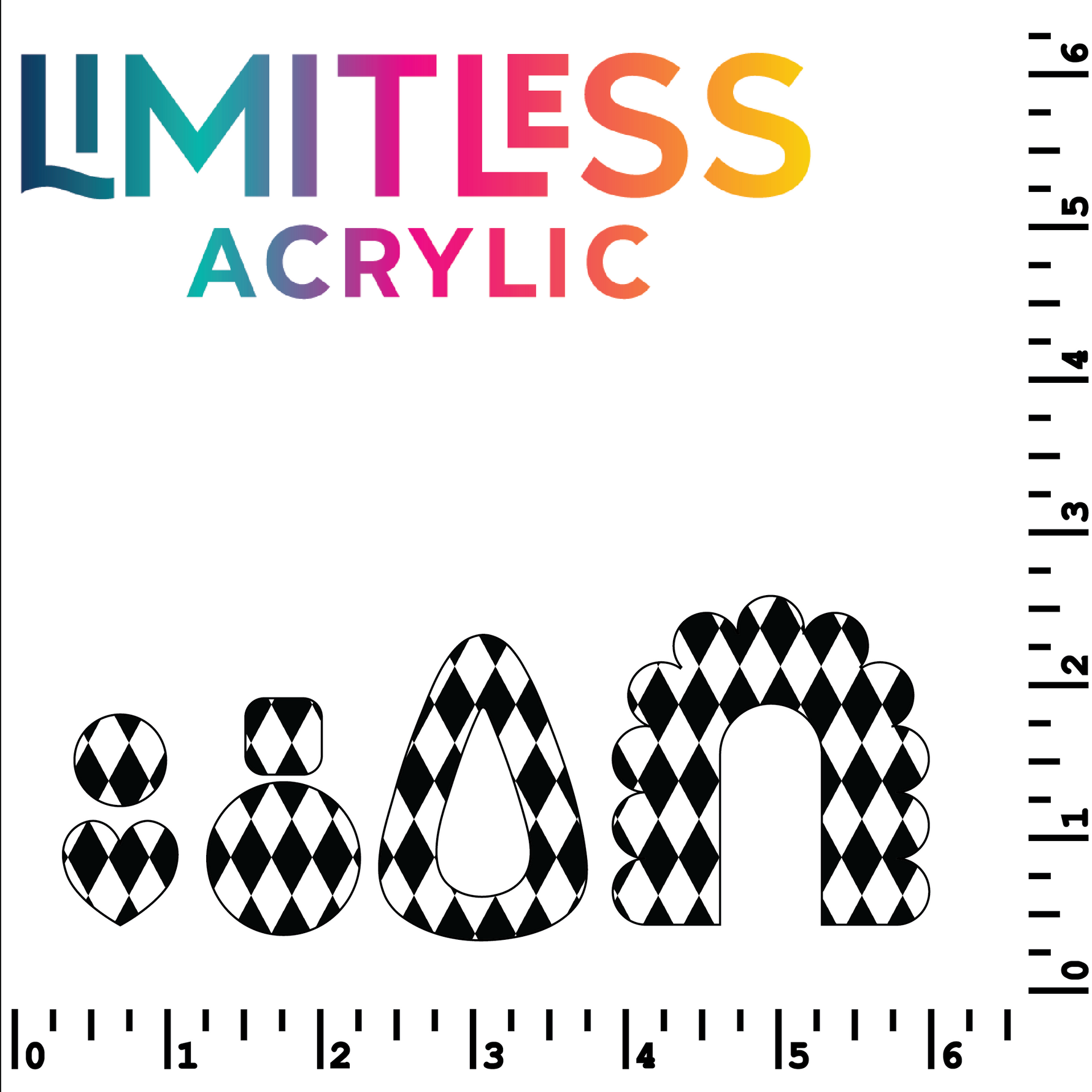 P1409 | Diamonds Pattern Acrylic Sheets