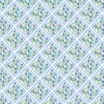 P1414 | Folk Floral Blue Pattern Acrylic Sheets