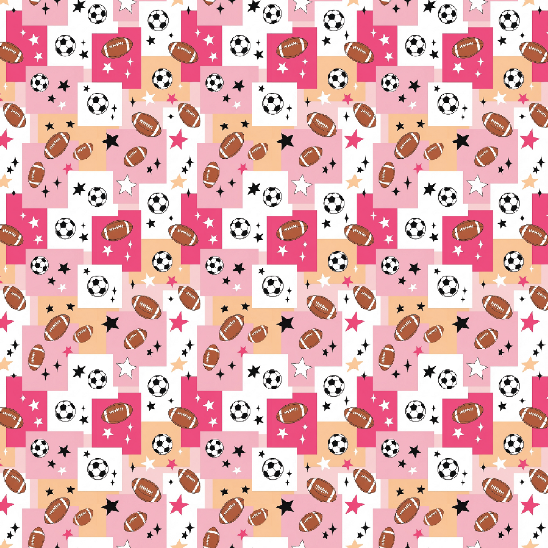 P1284 | Football & Soccer Pattern Acrylic Sheets