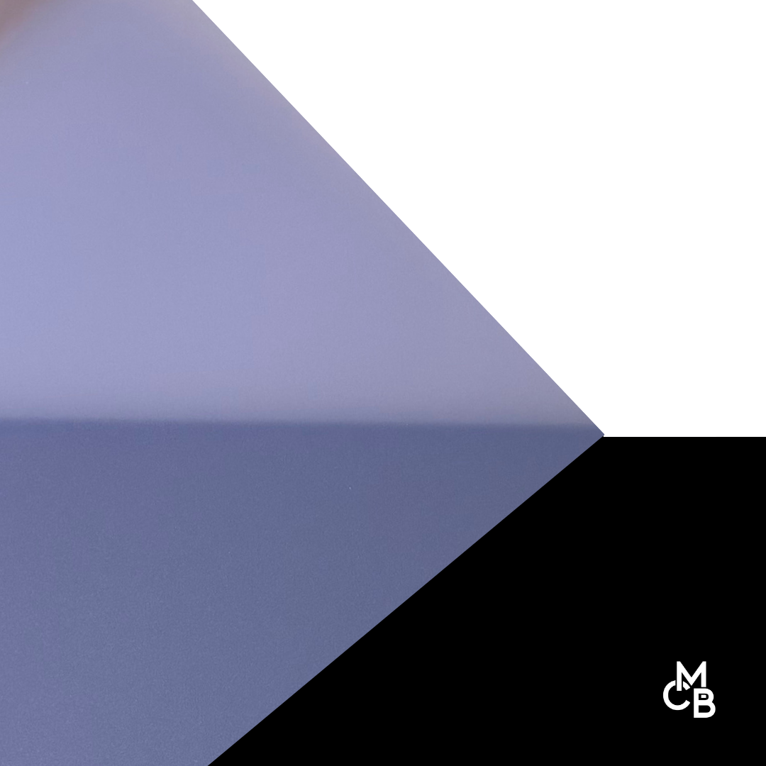 1/8" Frosted Blue Lilac Cast Acrylic Sheets | Matte/Gloss Finish Single Sided Matte