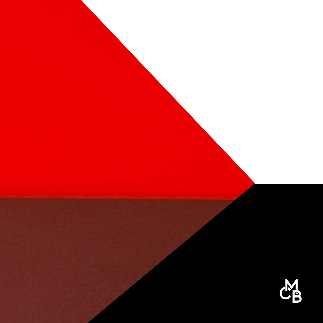 1/8" Frosted Cherry Red Cast Acrylic Sheets Both Sides Matte