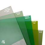 1/8" Frosted Lime Cast Acrylic Sheets Both Sides Matte