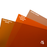 1/8" Frosted Tropical Orange Cast Acrylic Sheets Both Sides Matte