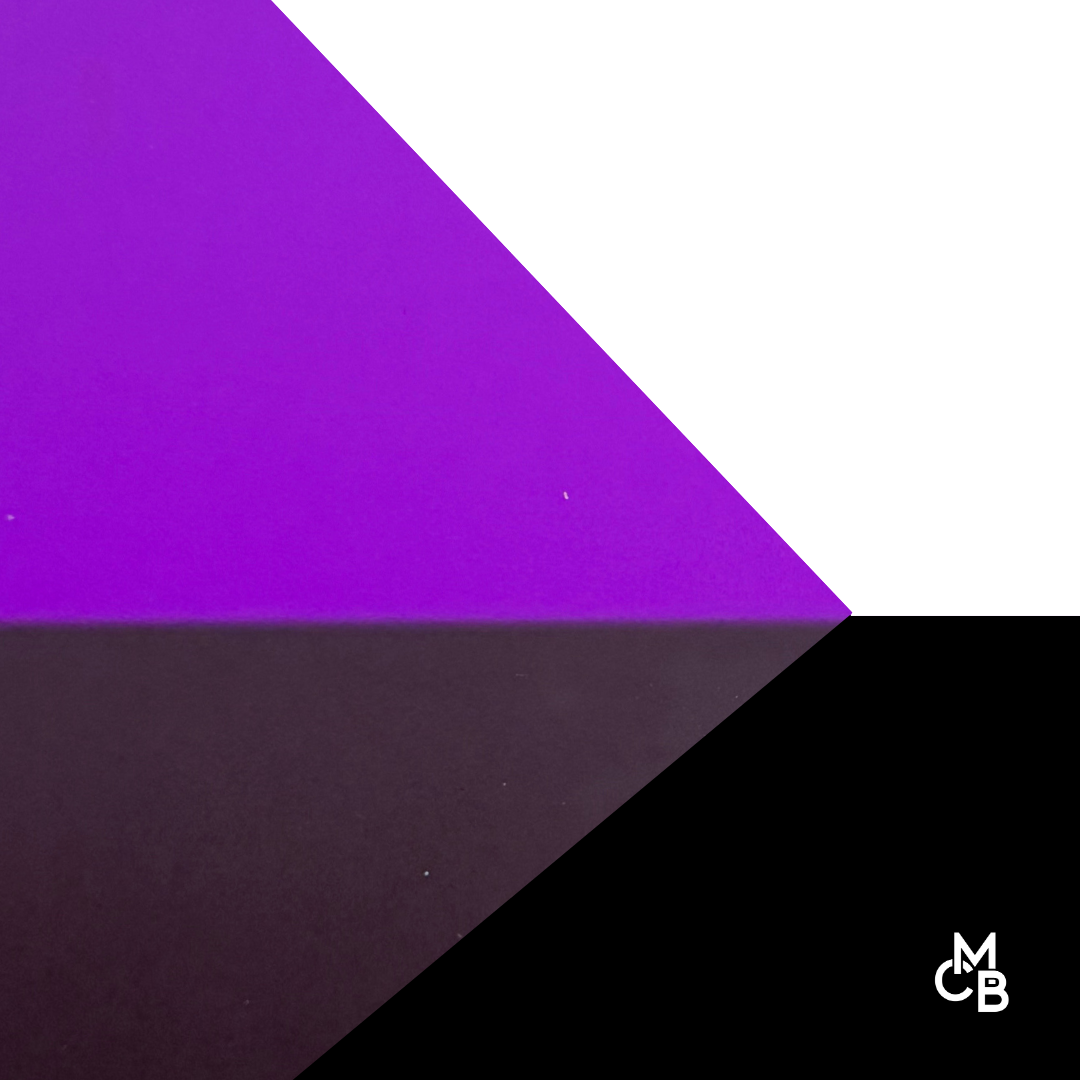 1/8" Frosted Purple Cast Acrylic Sheets | Matte/Gloss Finish Single Sided Matte