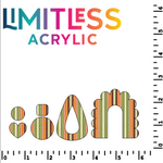 P1289 | Fun Fall Stripes Pattern Acrylic Sheets