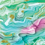 P0416 | Green Alcohol Ink Swirls Pattern Acrylic Sheet