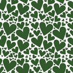 P1422 | Green Heart Pattern Acrylic Sheets