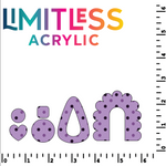 P1256 | Halloween Dots (Purple on Purple) Pattern Acrylic Sheets