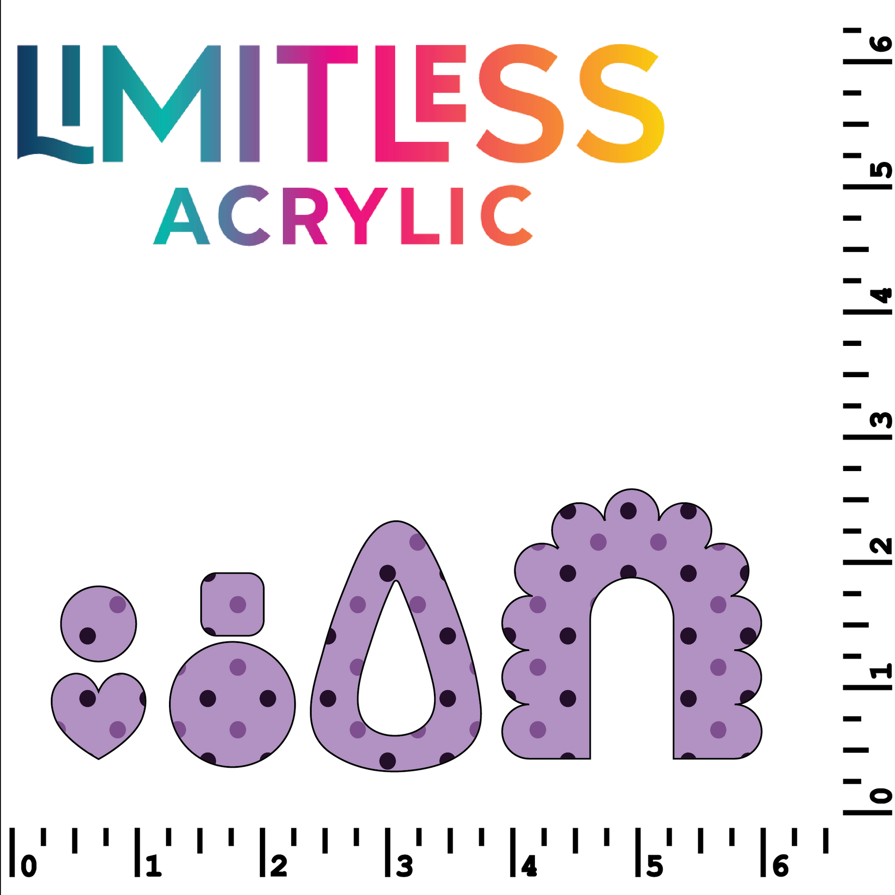 P1256 | Halloween Dots (Purple on Purple) Pattern Acrylic Sheets