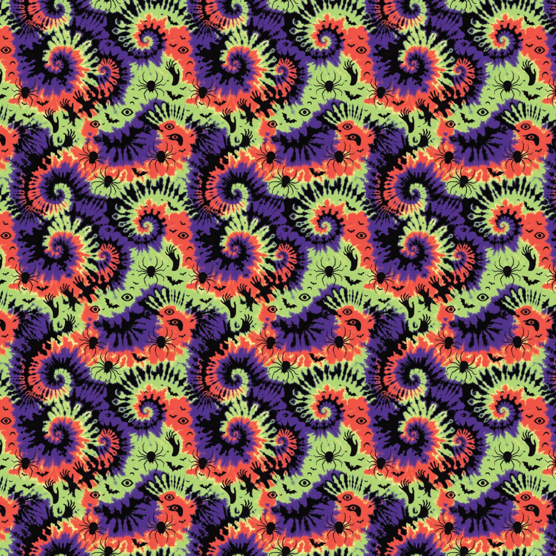 P1303 | Halloween Tie-Dye 2 Pattern Acrylic Sheets