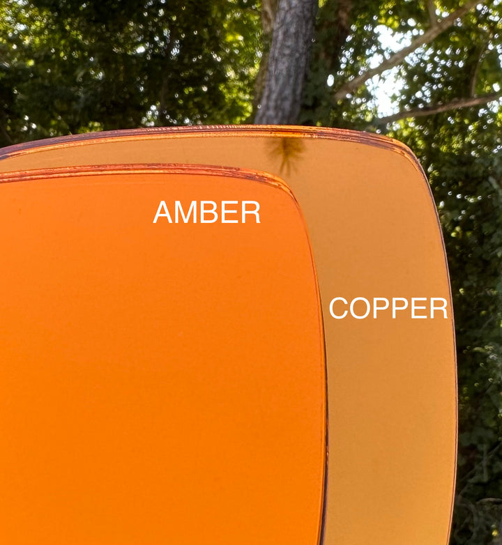 1/8" Amber Mirror Acrylic Sheets