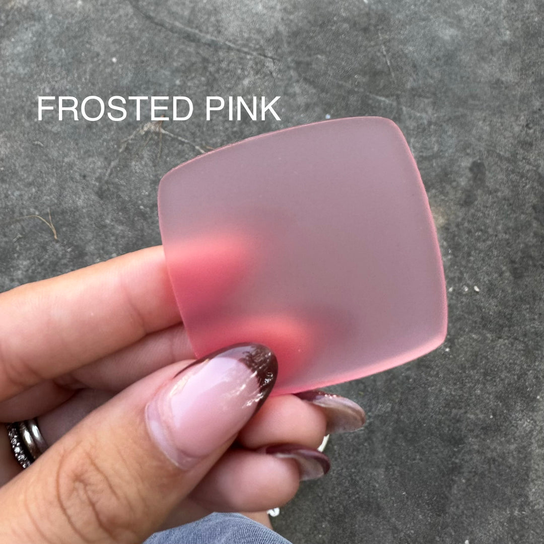 Frosted Pink Cast Acrylic Sheets Single Sided Matte
