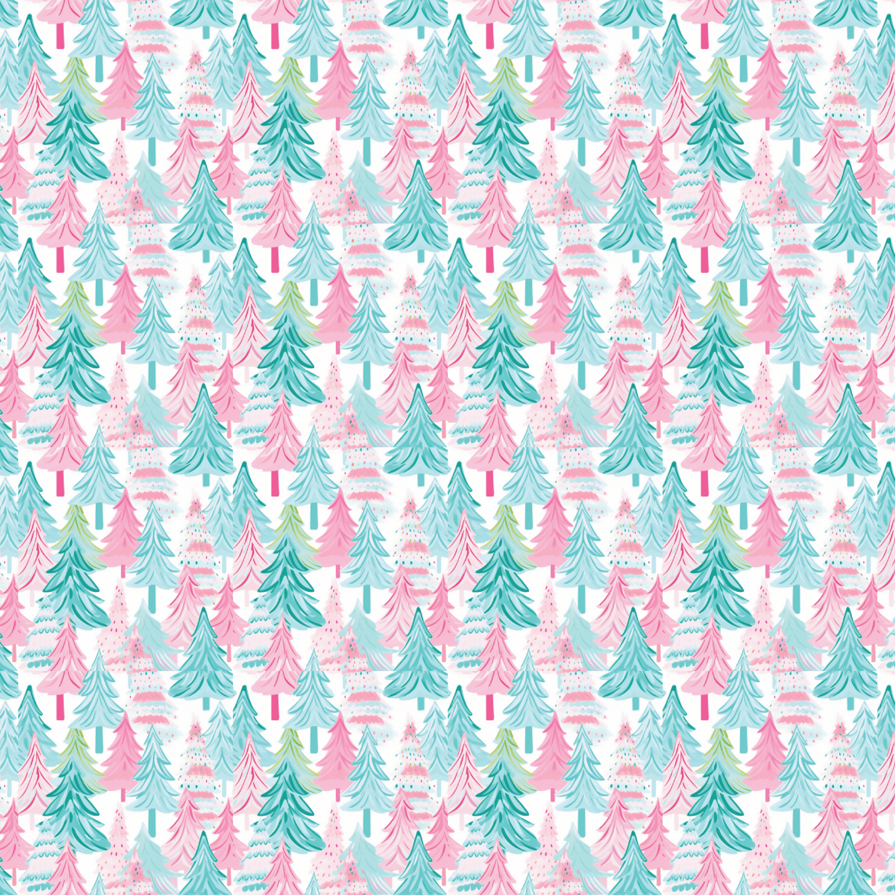 P1439 | Itty Bitty Pastel Trees Pattern Acrylic Sheets