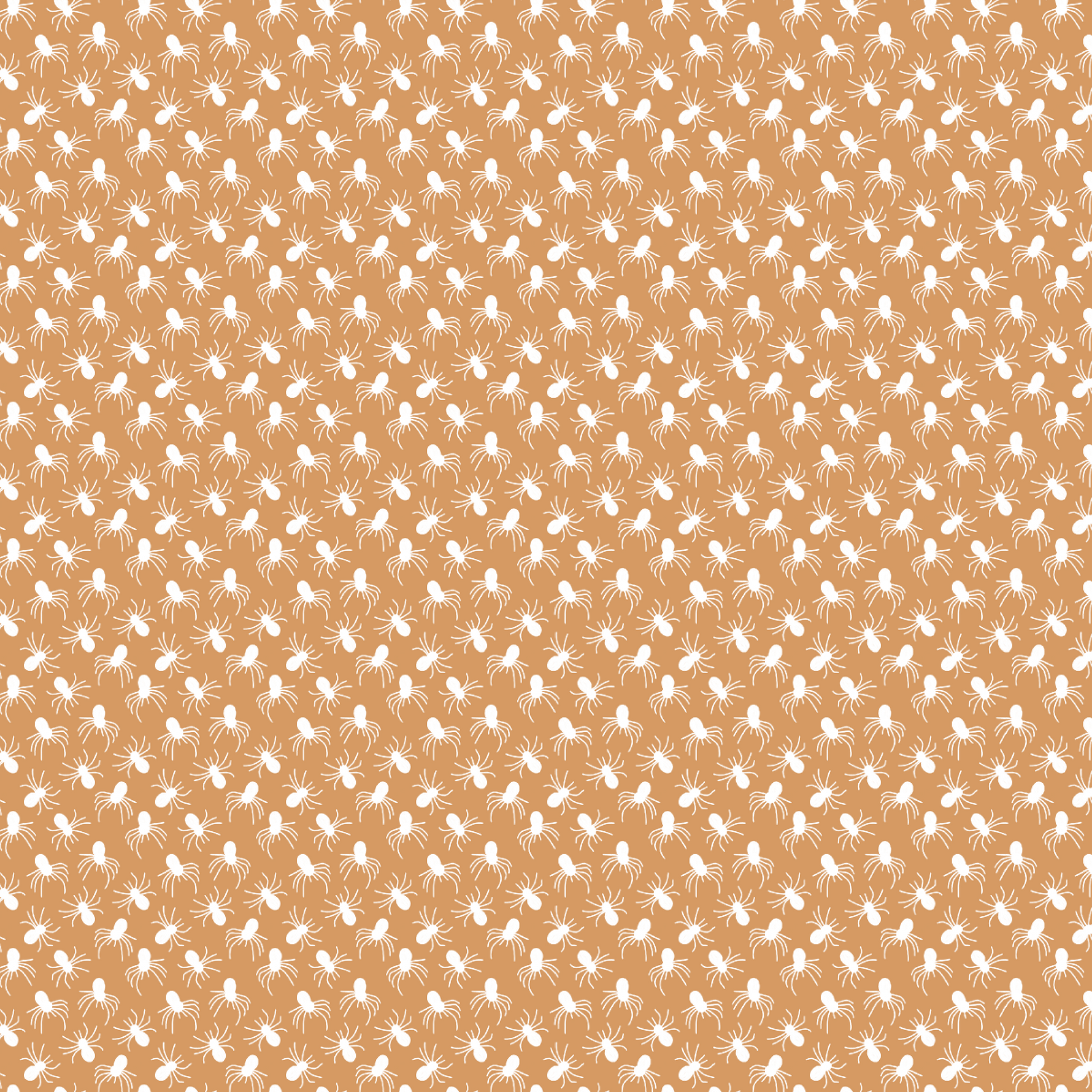 P1304 | Itty Bitty White Spiders on Terracotta Pattern Acrylic Sheets