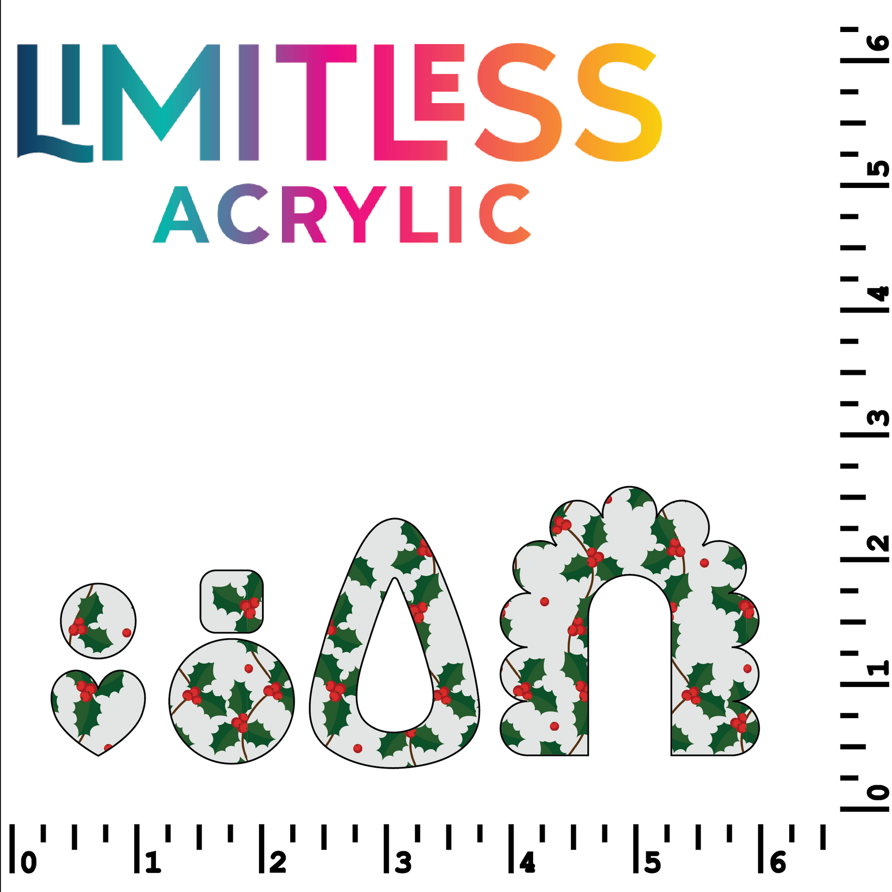 P1434 | Mistletoe Chains Pattern Acrylic Sheets