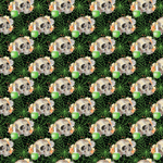 P1436 | Neon Green Halloween Pattern Acrylic Sheets