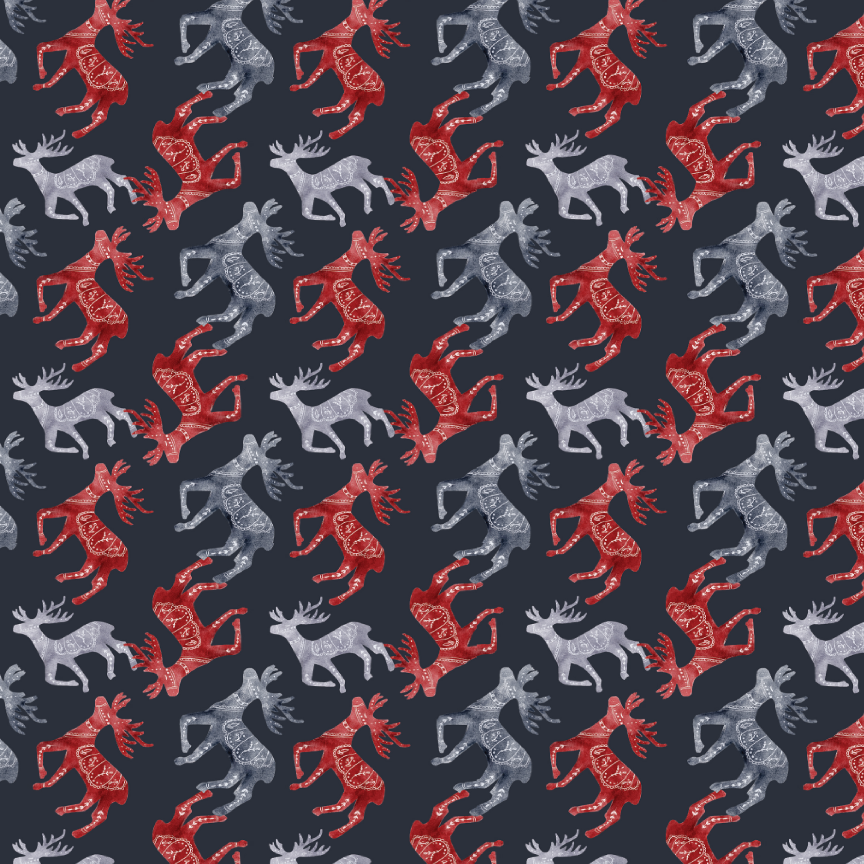 P1437 | Nordic Reindeer Pattern Acrylic Sheets