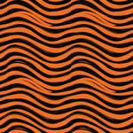 P1257 | Orange & Black Tiger Stripes Pattern Acrylic Sheets