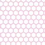 P1444 | Pastel Pink Honeycomb Pattern Acrylic Sheets