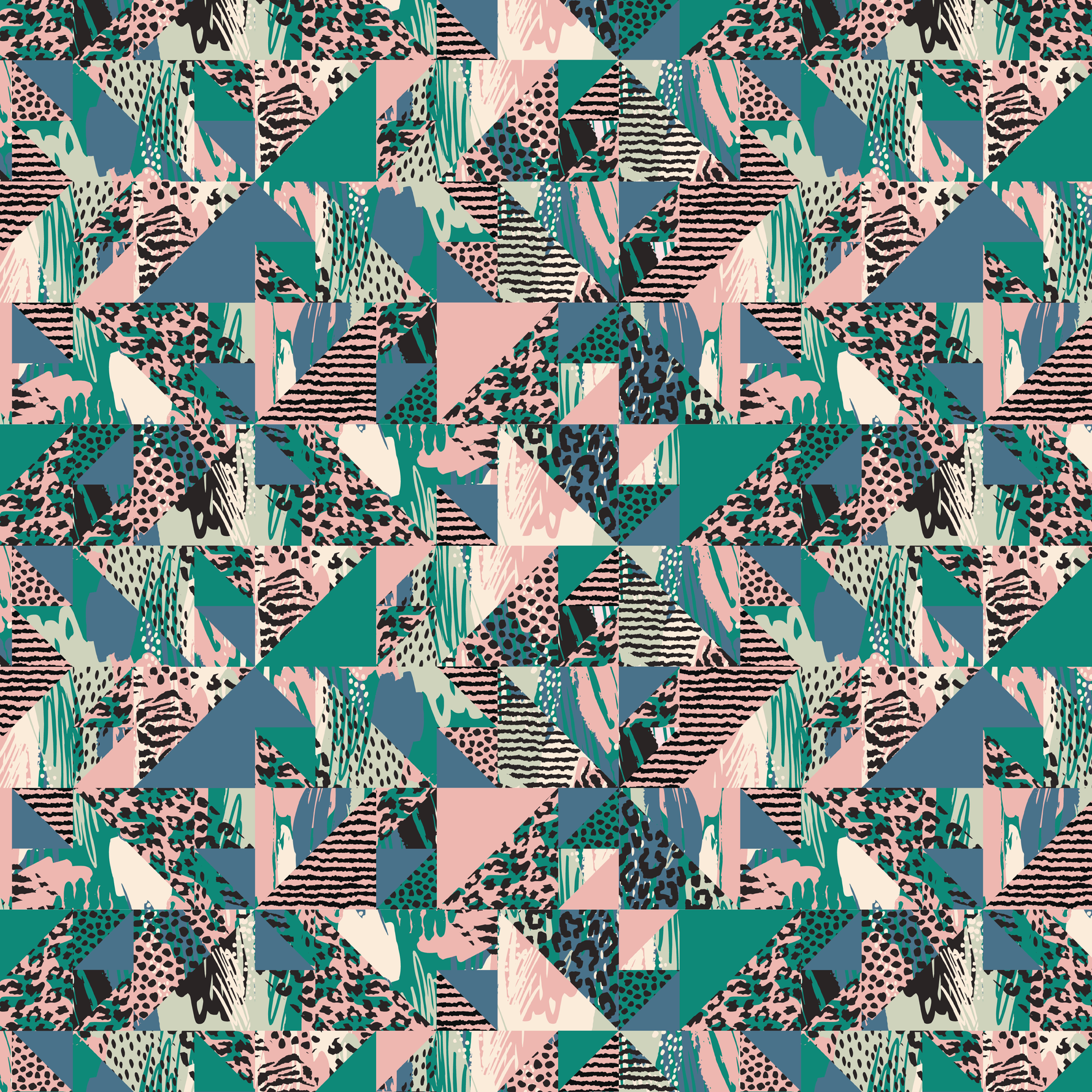 P1446 | Patchwork Animal Print Pattern Acrylic Sheets