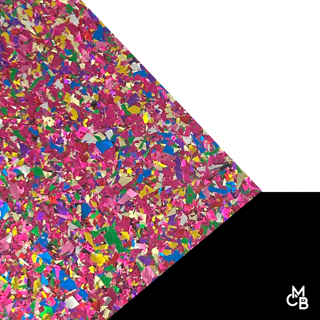Chunky Flake Glitter Cast Acrylic Sheets | 5/32