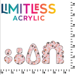 P1308 | Pink Orange Flower 2 Pattern Acrylic Sheets