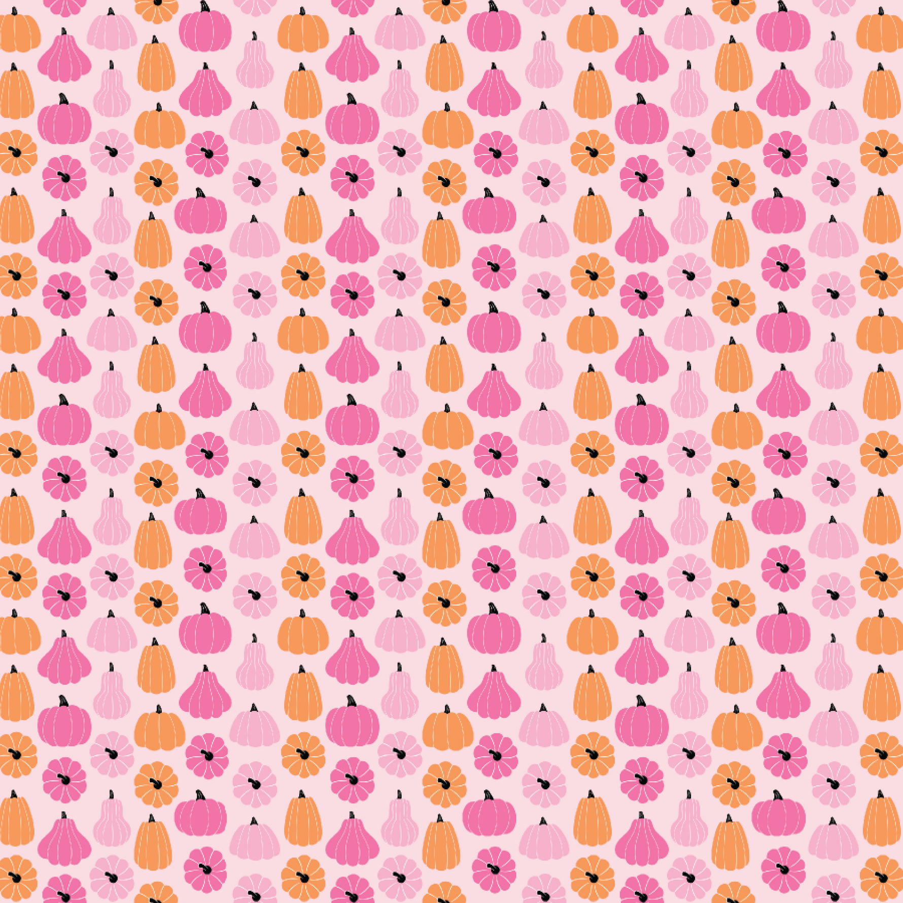 P1310 | Pink Orange Pumpkin 2 Pattern Acrylic Sheets