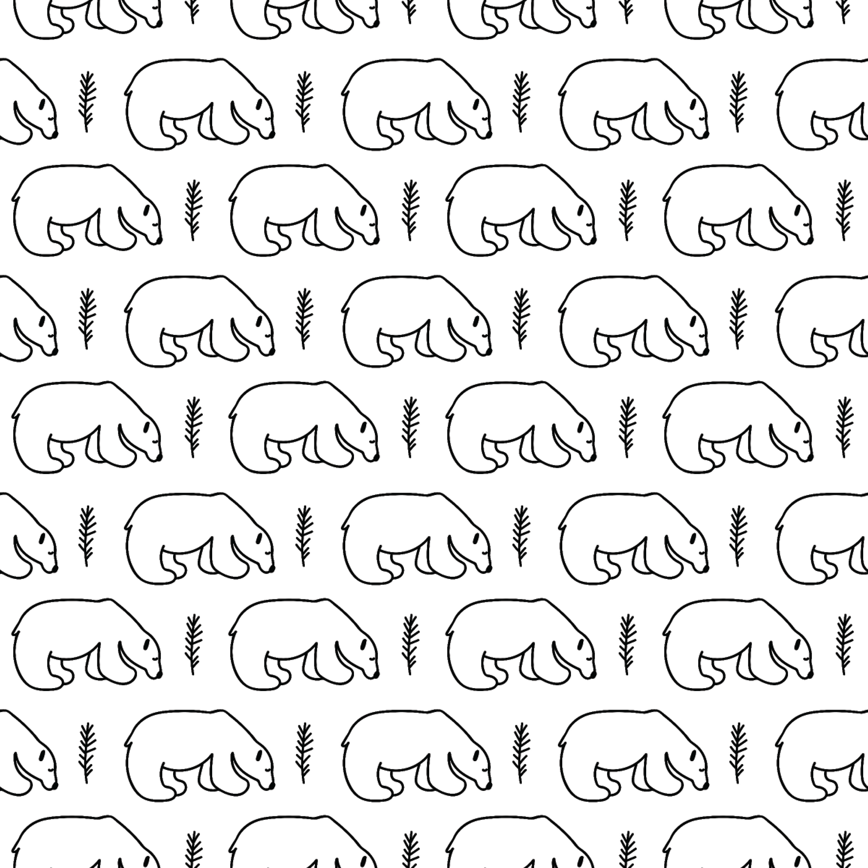 P1453 | Polar Bears Pattern Acrylic Sheets