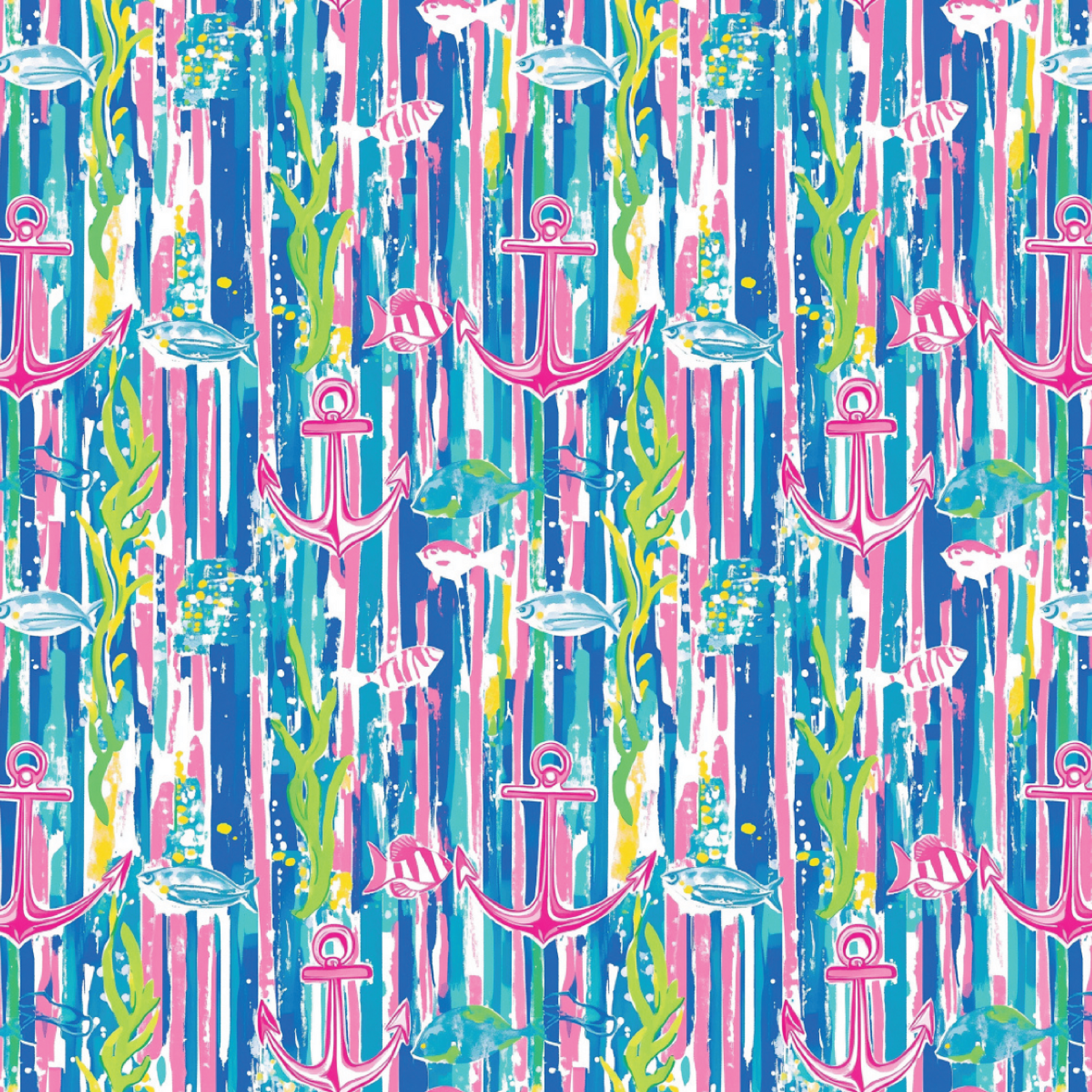 P1455 | Preppy Fish Anchor Pattern Acrylic Sheets