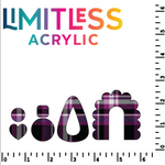 P1457 | Purple & Black Flannel Pattern Acrylic Sheets