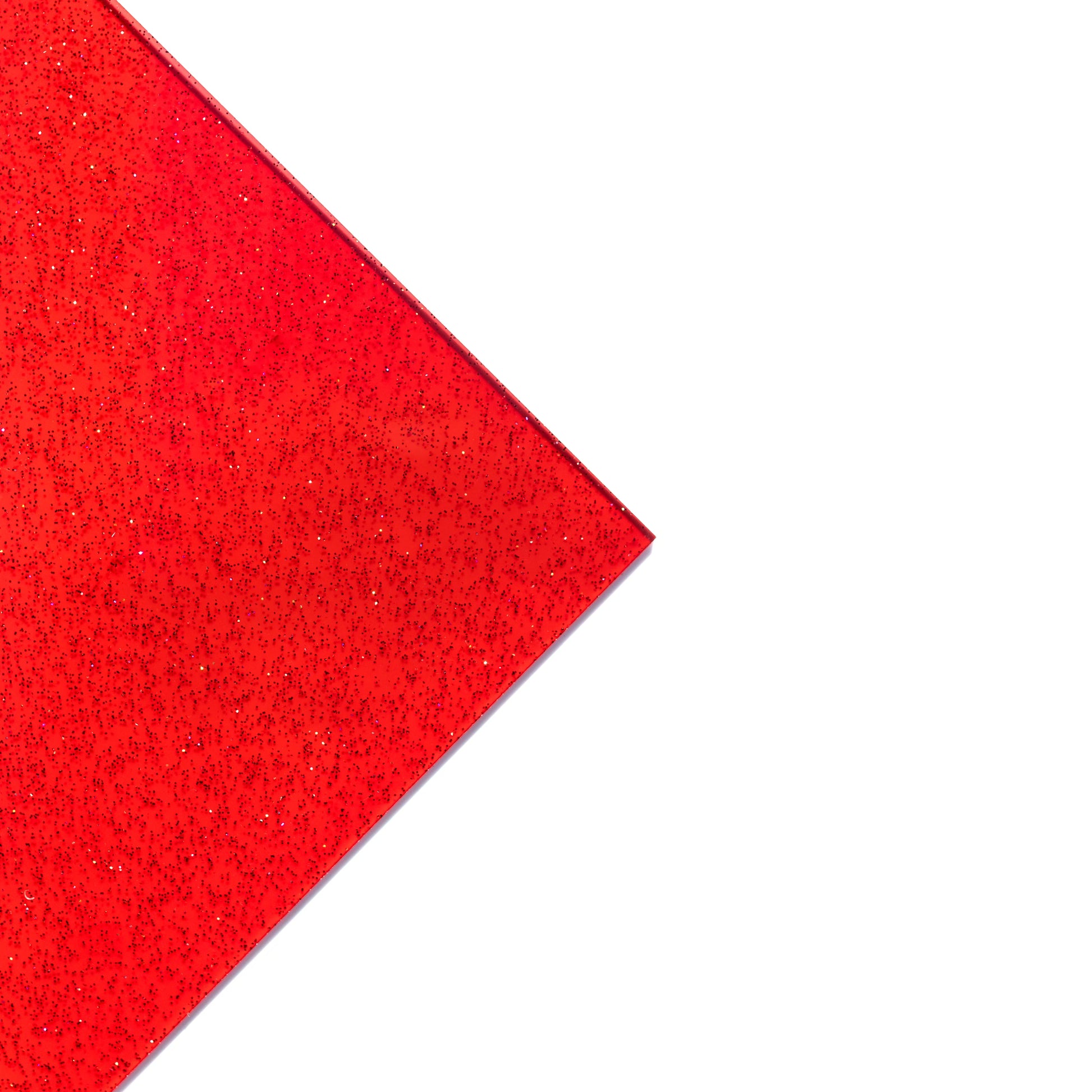 Cherry Red Holographic Glitter Jellies Cast Acrylic Sheets - Cast Glitter Acrylic Sheets