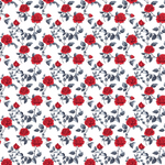 P1463 | Red & Black Rose Pattern Acrylic Sheets
