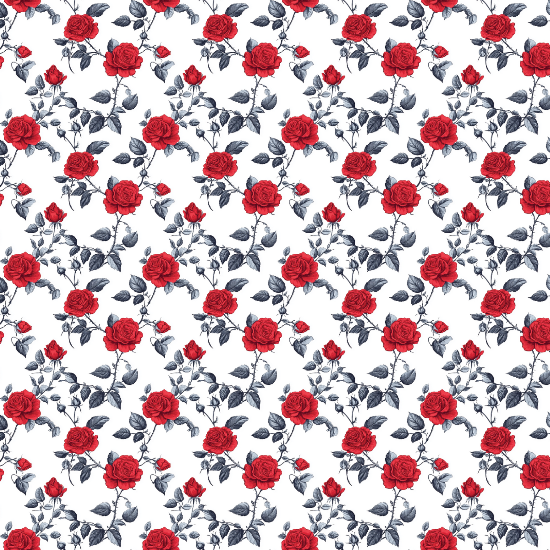 P1463 | Red & Black Rose Pattern Acrylic Sheets