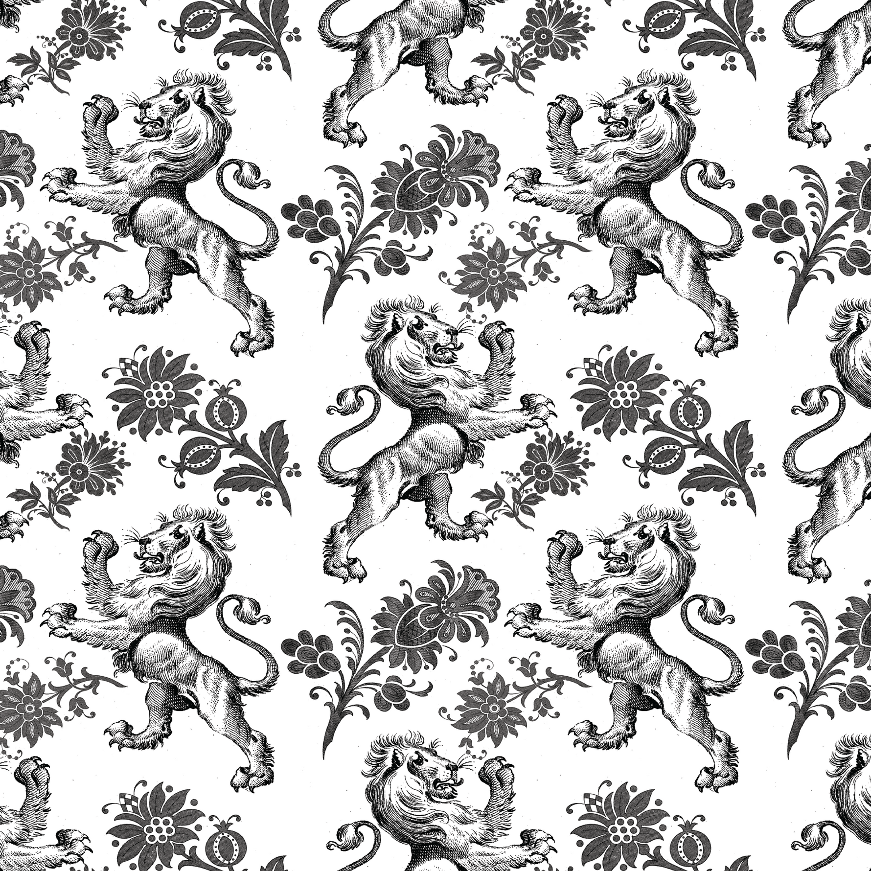 P1469 | Regal Fighting Lions Pattern Acrylic Sheets