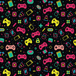 P1470 | Retro Gamer Pattern Acrylic Sheets