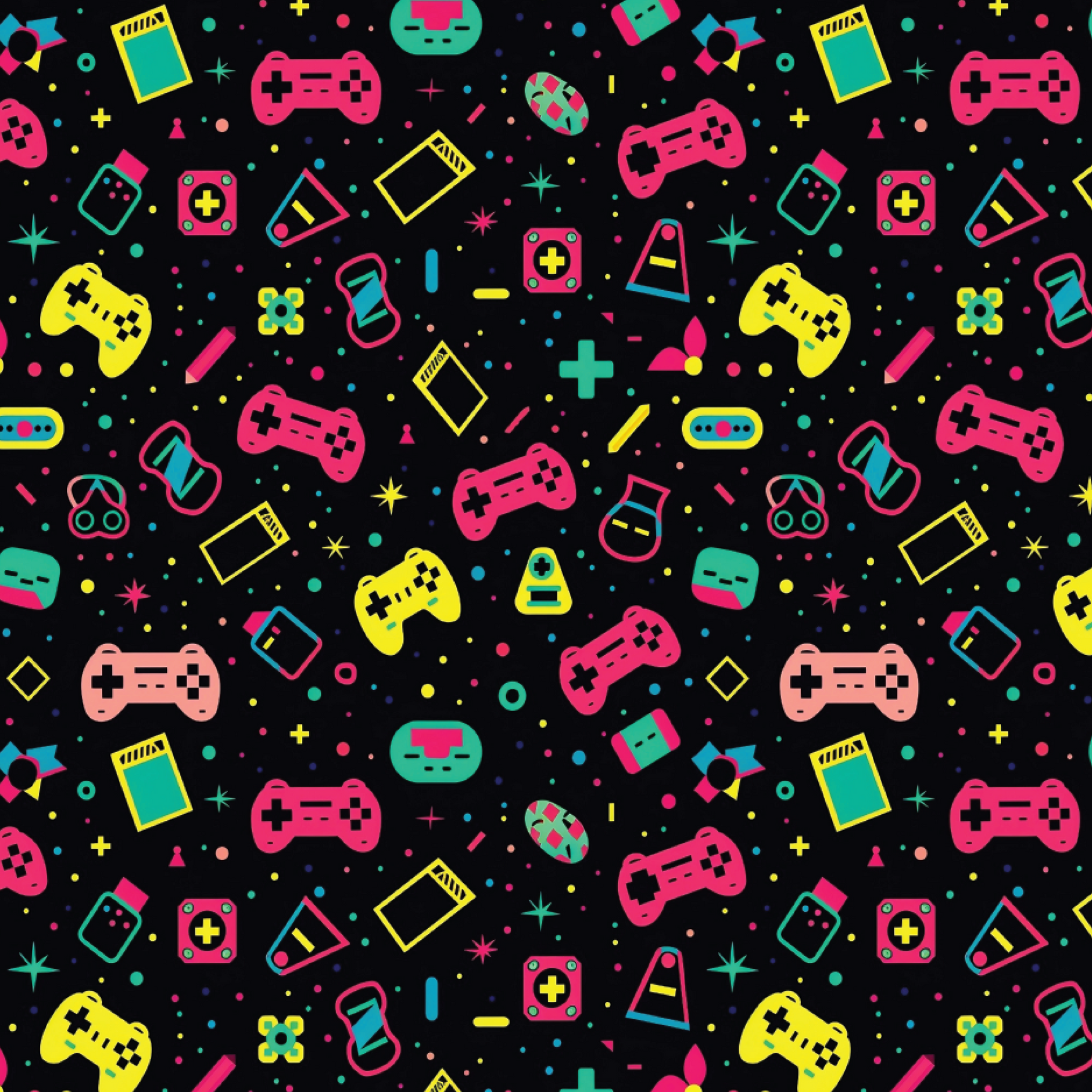P1470 | Retro Gamer Pattern Acrylic Sheets
