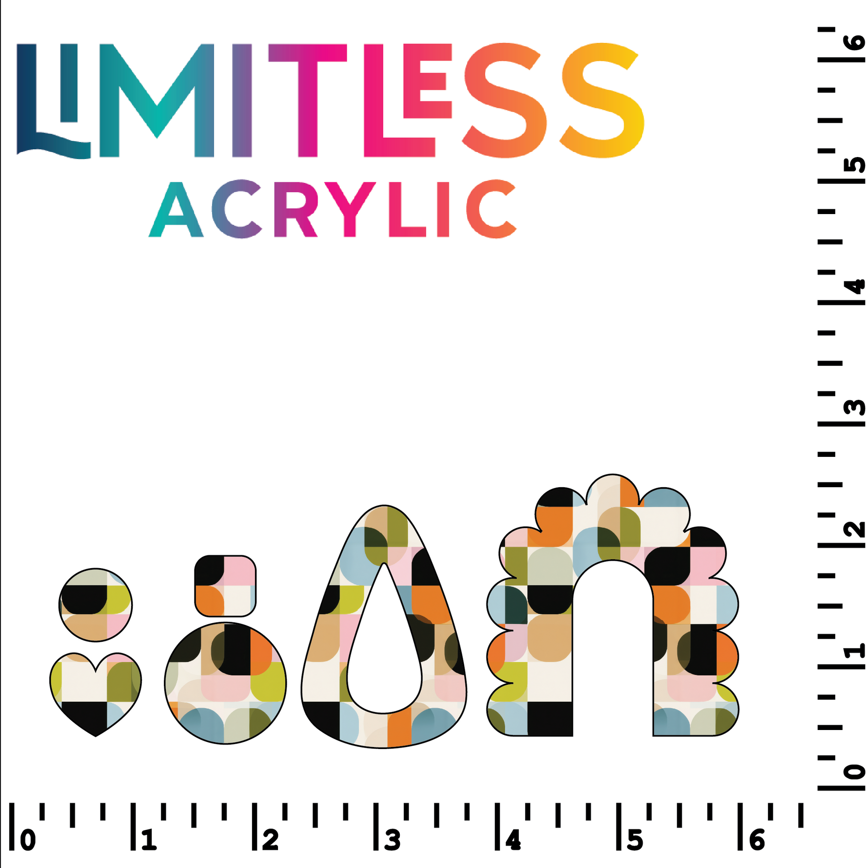 P1312 | Retro & Groovy Pattern Acrylic Sheets