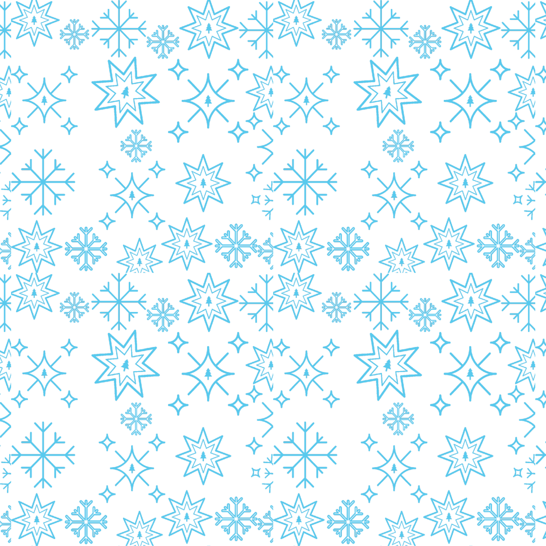 P1474 | Star Snowflakes Pattern Acrylic Sheets