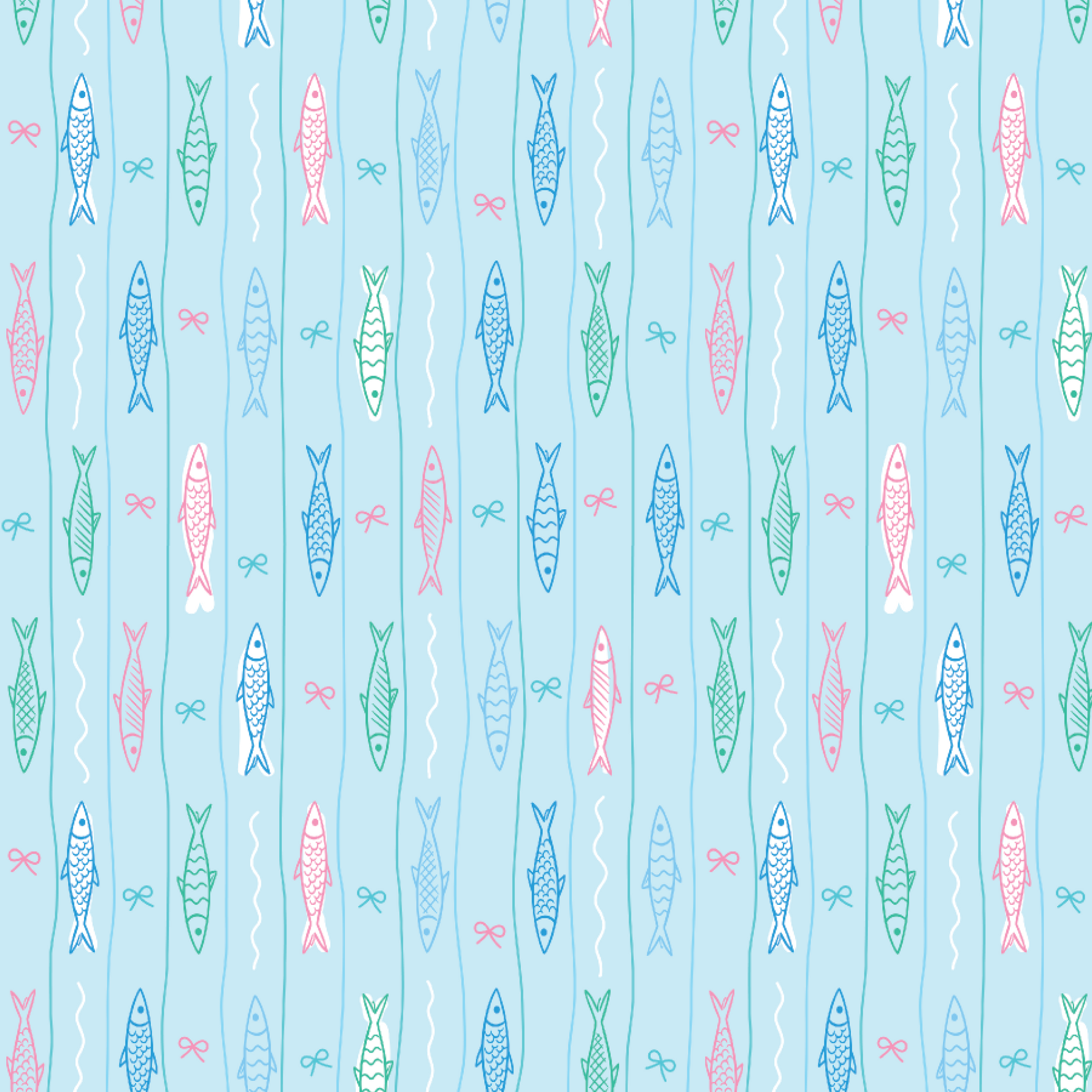 P1477 | Summer Sardines Pattern Acrylic Sheets
