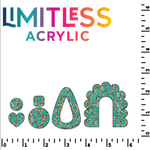 P1483 | Turquoise Rocks Pattern Acrylic Sheets