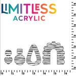 P1484 | Uneven Lines Pattern Acrylic Sheets